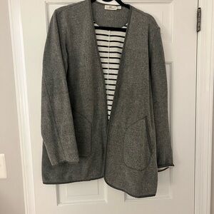 vineyard vines gray sweater blazer size large